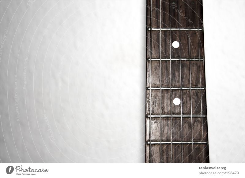 grabbed Music Guitar Wood Metal Old Dirty Sharp-edged Brown White Colour photo Close-up Deserted Flash photo Contrast