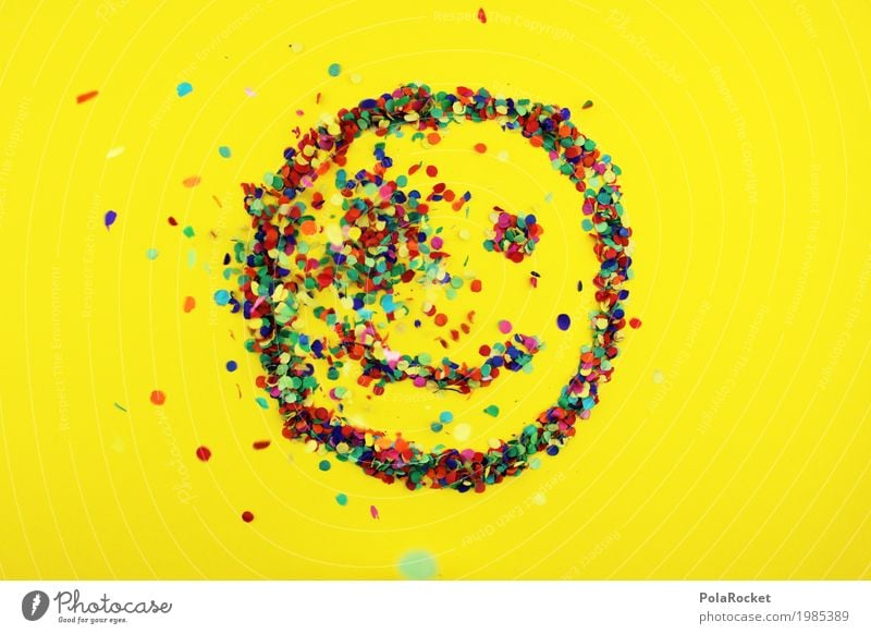 #S# smile colorful 4 - The impact Joy Art Work of art Emotions Happy Laughter Multicoloured Point Confetti Smiley Rain Eyes Mouth Positive Grinning Yellow