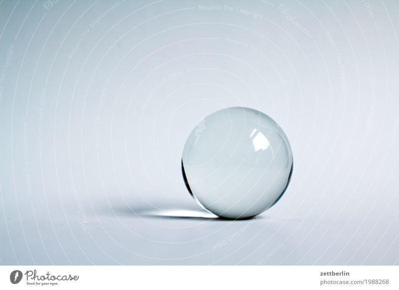 glass ball Ball Glass Glass ball Horoscope Circle Crystal Crystal ball Sphere Round Copy Space Fortune-telling Marble
