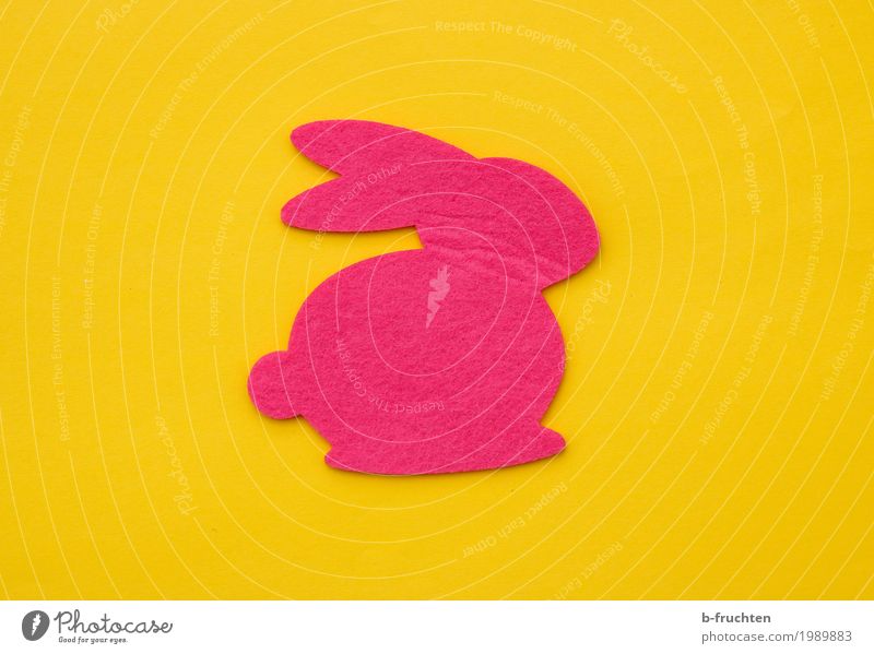 bunnies Feasts & Celebrations Easter Paper Hip & trendy Funny Feminine Yellow Pink Joy Peace Easter Bunny Felt Cloth Decoration Spring Religion and faith