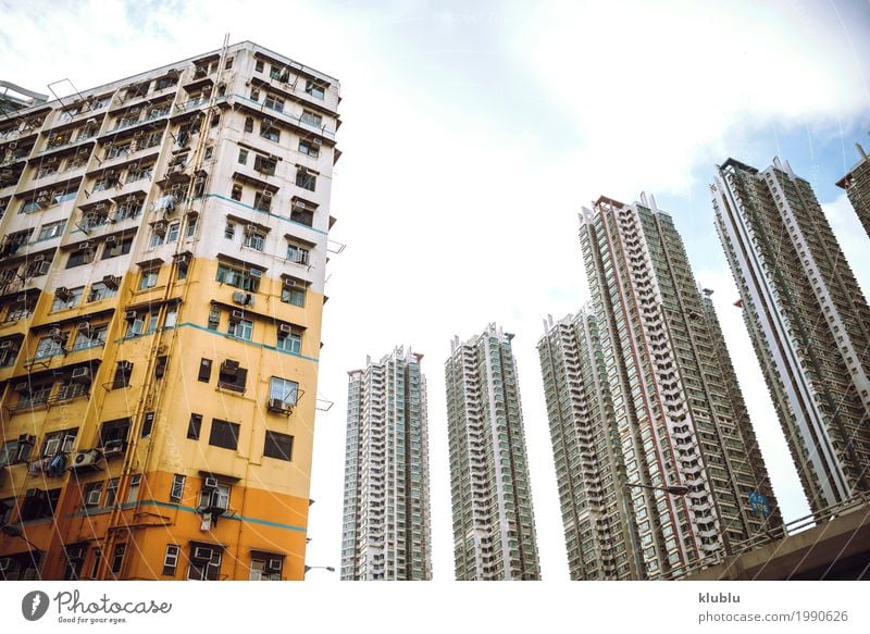 Big flat-box buildings in Hong Kong, China Life Vacation & Travel Tourism Trip Flat (apartment) House (Residential Structure) Culture Landscape Building