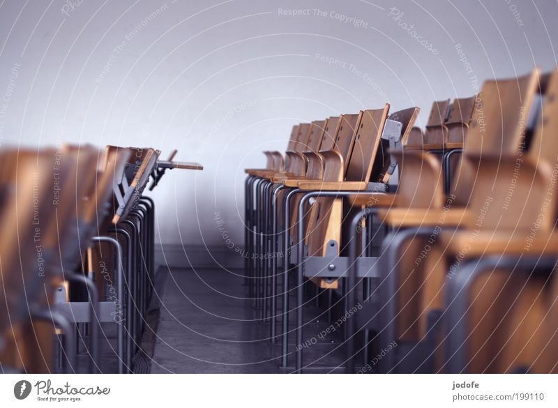 rows of seats Education Classroom Professional training Academic studies Lecture hall Row of seats Empty Going Strike Loneliness university graduate Erudite