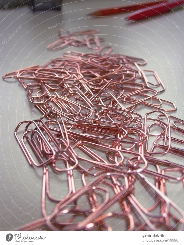 paperclips Paper clip Work and employment Macro (Extreme close-up) Detail Business