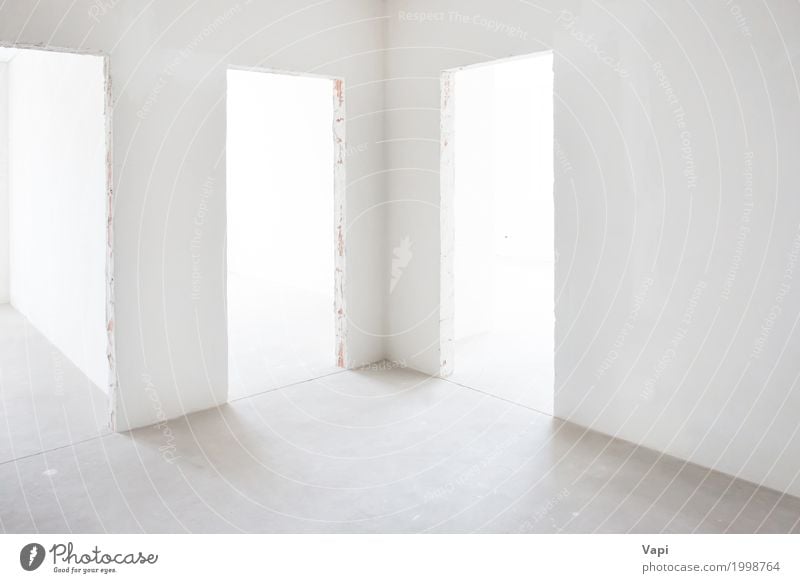 Unfinished building interior, detail of a white room. - a Royalty Free  Stock Photo from Photocase