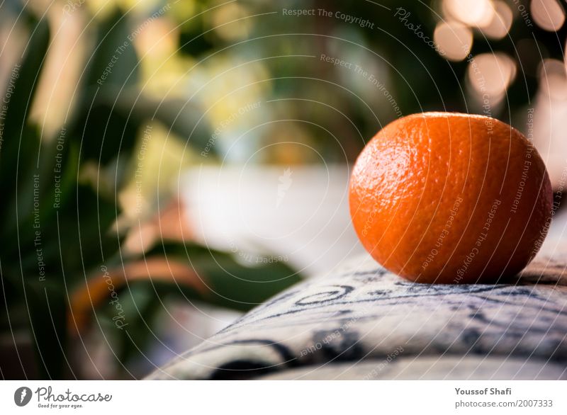 Orange with a wonderful background Fruit Nutrition Emotions Moody Happy Happiness Optimism Warm-heartedness Love Grateful Nature Environment Colour photo