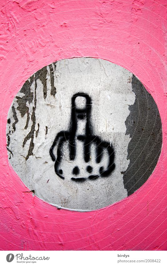 reply Hand Art Youth culture Sign Graffiti Argument Authentic Cool (slang) Rebellious Gray Pink Black Emotions Envy Animosity Defiant Resolve Communicate