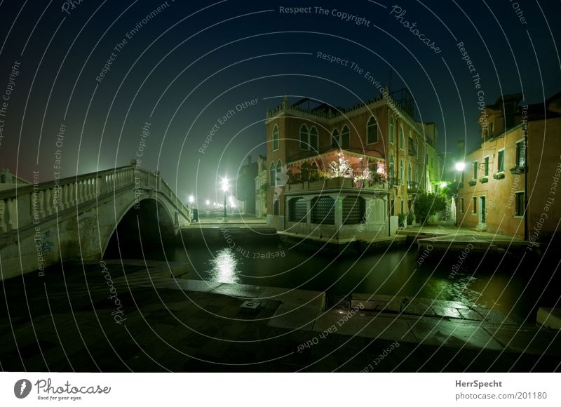 Rio di San Giuseppe Fog Venice Italy Town Port City Old town Deserted House (Residential Structure) Bridge Manmade structures Building Architecture