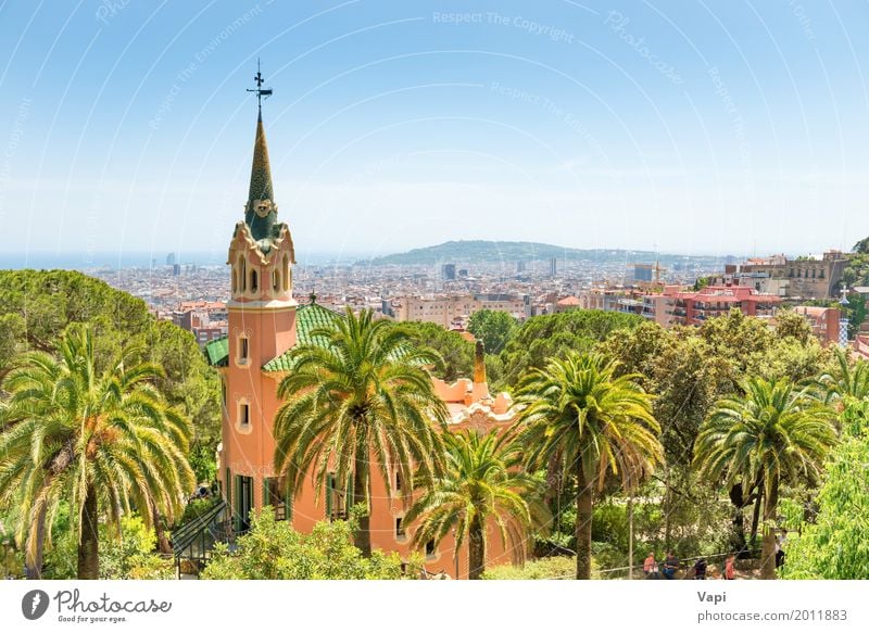 Museum of Antoni Gaudi in park Guell Elegant Style Design Beautiful Vacation & Travel Tourism Trip Sightseeing City trip Summer Summer vacation