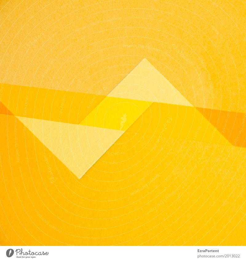 ZackZick Style Design Handicraft Decoration Paper Yellow Gold Orange Colour Advertising Background picture Double exposure Point Zigzag Line Copy Space