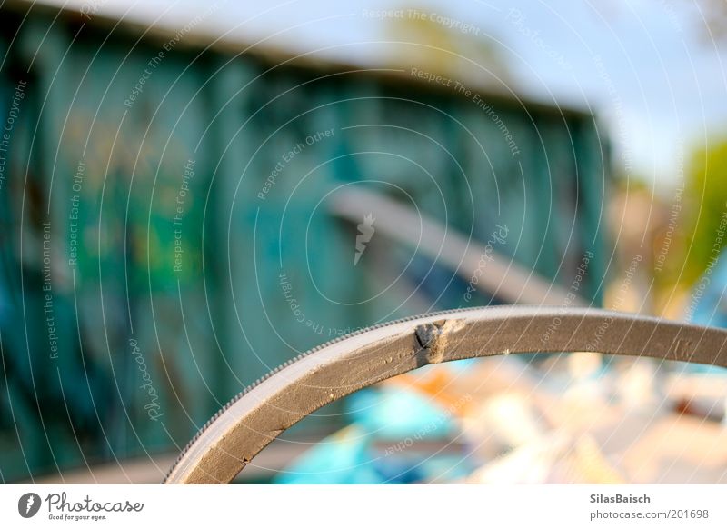 Garbage container in the forest Environment Garbage dump Trash container Colour photo Exterior shot Deserted Day Deep depth of field Container