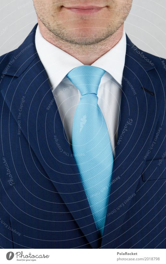 #A# Business First Art Work of art Esthetic Tie Tie knot Bank employee Bank clerk Adviser Reliability Suit Blue Facial hair Man Masculine Shirt collar