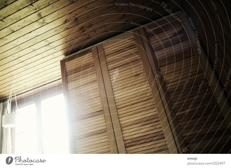 room Window Warmth Cupboard Ceiling Wood Wooden board Wooden wall Interior design Room Colour photo Interior shot Day Light Shadow Light (Natural Phenomenon)