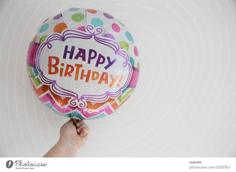 Happy Birthday Leisure and hobbies Sign Emotions Moody Joy Happiness Joie de vivre (Vitality) Hot Air Balloon Congratulations Card Salutation Birthday gift