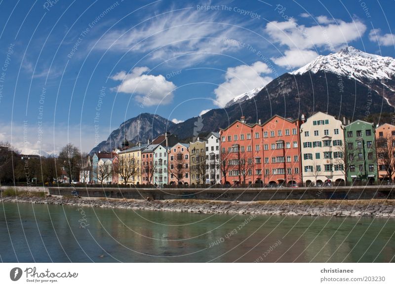 Frühling in Innsbruck Austria Europe Town Capital city House (Residential Structure) Tourist Attraction Beautiful Uniqueness Kitsch Warmth Multicoloured