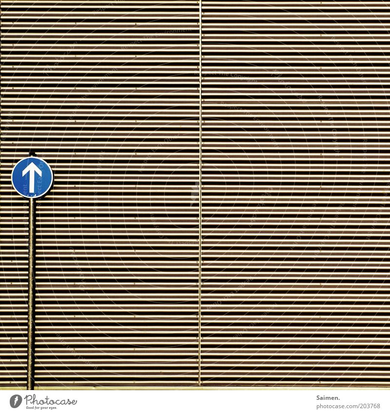 corrugated sheet to heaven Facade Transport Road sign Gray Design Whimsical Infinity Signs and labeling Line Metal Arrow Cladding Direction Trend-setting