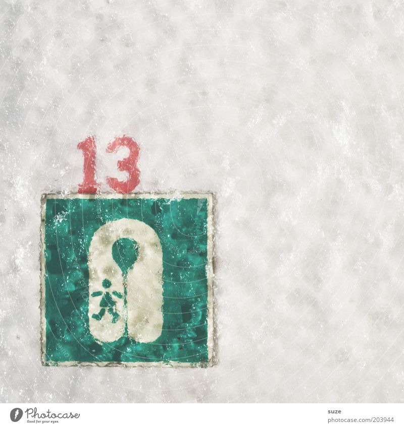 13: The rescue Ice Frost Sign Digits and numbers Signage Warning sign Funny Green White Disaster Arrangement Rescue Friday Life jacket Symbols and metaphors