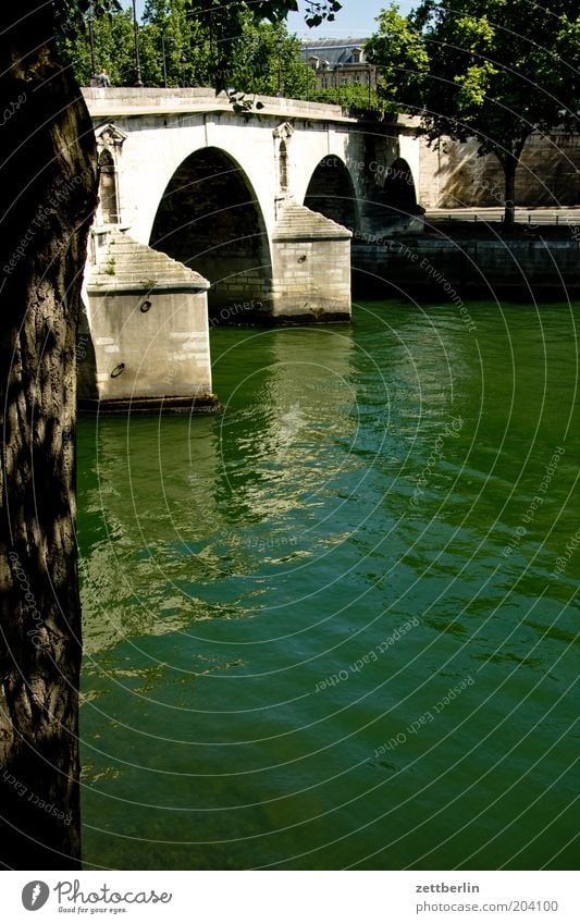 Seine its banks Bridge his bridge Water River Flow Paris France Capital city Summer Vacation & Travel Travel photography
