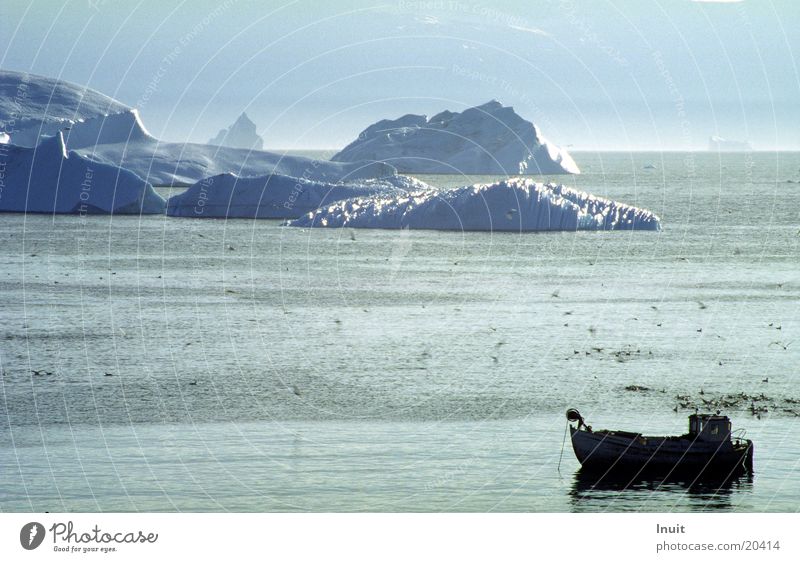 Iceberg 01 Greenland Ocean Watercraft Back-light Cold