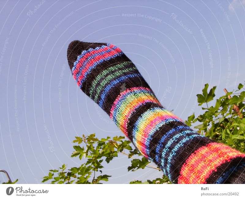 striped sock Stockings Striped socks Leisure and hobbies Feet Legs Warmth