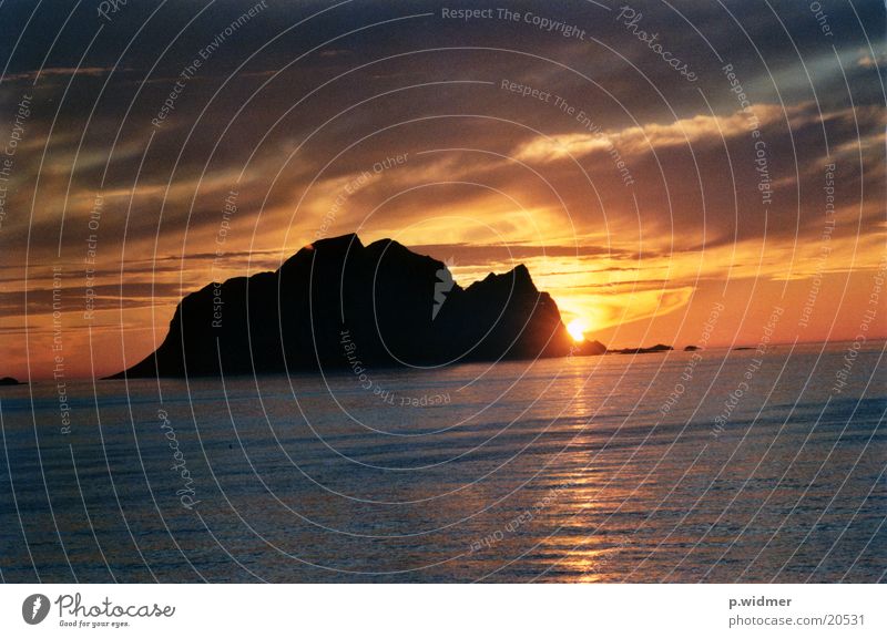 midnightsun Midnight sun Norway Arctic circle Island