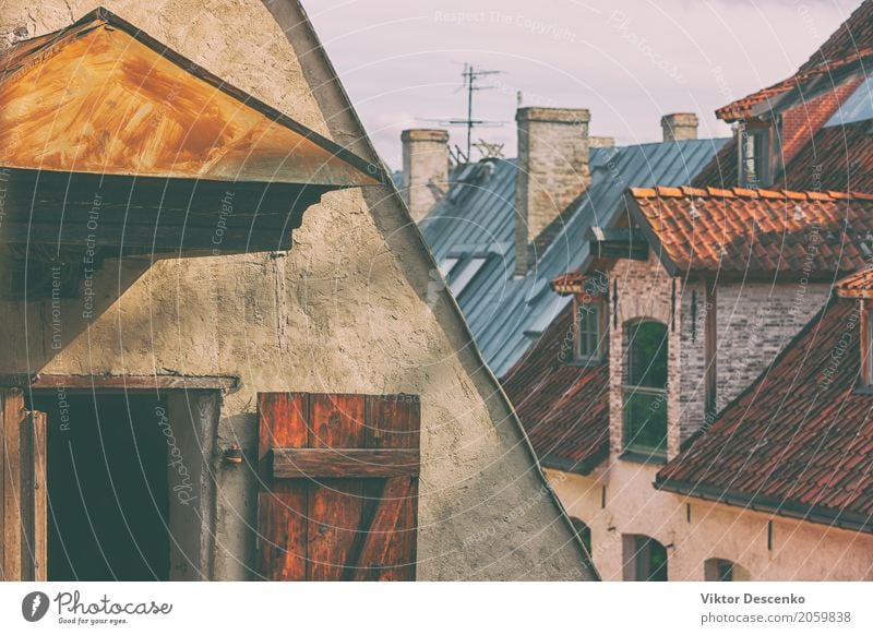 The roofs of the old city Vacation & Travel Tourism Summer House (Residential Structure) Culture Landscape Sky Baltic Sea Town Skyline Building Architecture