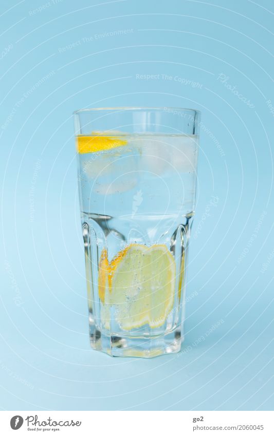 refreshment Food Lemon Beverage Drinking Cold drink Drinking water Lemonade Glass Healthy Healthy Eating Wellness Life Esthetic Fresh Delicious Blue Yellow Pure