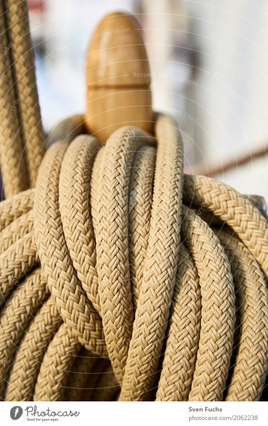 Ropes and ropes Harbour Navigation Sailing ship Watercraft Knot Maritime Wilhlemshaven Friesland district East Frisland Hawser leash Deck Steering wheel Oar