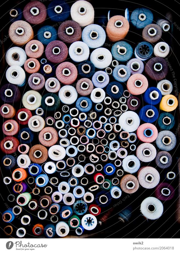 Do not push Collection Sewing thread Coil Thin Together Round Many Multicoloured Arrangement Flea market crumpled deformed Narrow Claustrophobia crowded