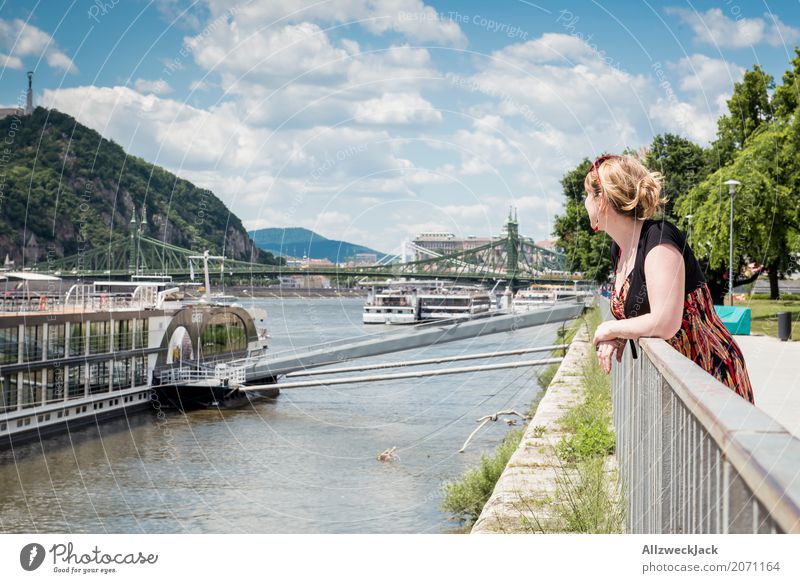 girl ships river donau budapest 1 Vacation & Travel Tourism Trip Sightseeing City trip Feminine Young woman Youth (Young adults) Woman Adults Human being