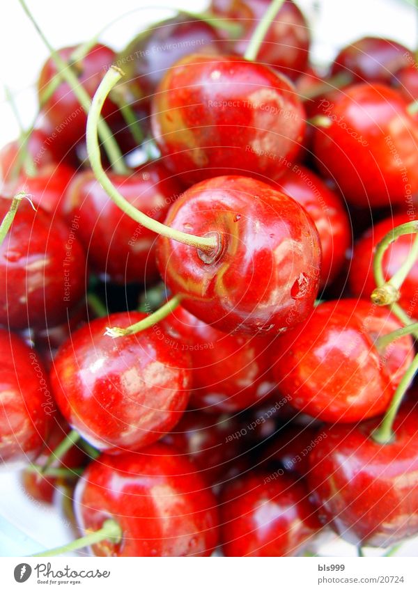 Cherries - sin? Cherry Red Macro (Extreme close-up) Summer Healthy Fruit