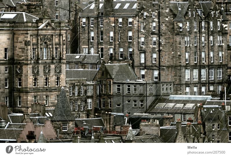 Over the rooftops of Scotland (3) Edinburgh Great Britain Europe Town Downtown Old town House (Residential Structure) Manmade structures Building Architecture