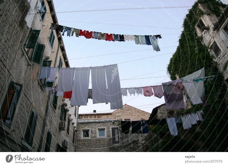 washing day in split Vacation & Travel Tourism City trip Summer Summer vacation Living or residing Sky Cloudless sky Beautiful weather Split Croatia Dalmatia