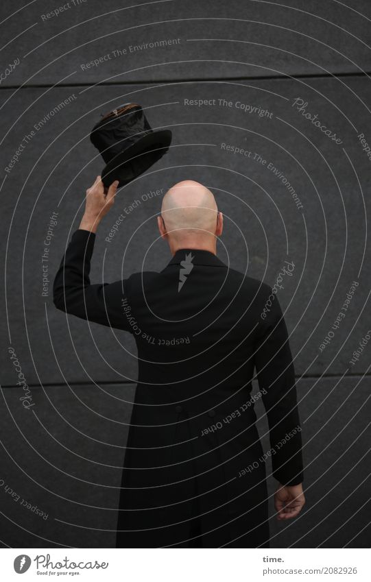 AST 10 | still preparing for dress rehearsal Masculine Man Adults Human being Art Artist Wall (barrier) Wall (building) Frock coat Top hat Bald or shaved head