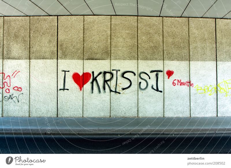 I <3 KRISSI <3 6 Month Youth culture Subculture Bridge Manmade structures Uniqueness Joy Happy Sympathy Love Infatuation Graffiti Characters Declaration of love