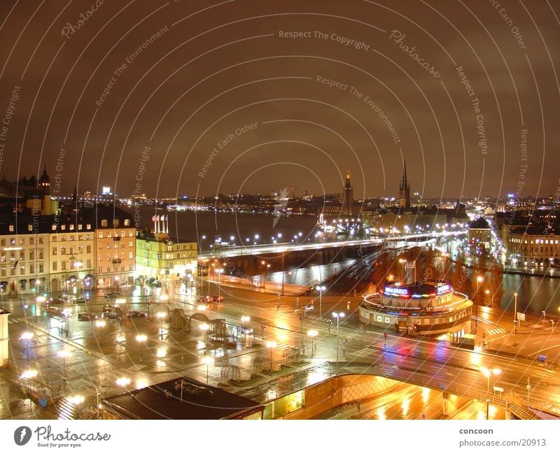 Northern Lights: Stockholm Downtown Town Northern Europe Sweden catharinahiss lights of the big city
