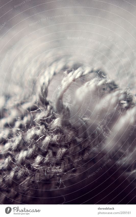 wool Fashion Cloth Esthetic Cuddly Gray Wool Macro (Extreme close-up) Blur Knit Knitting pattern Subdued colour Abstract Structures and shapes Deserted