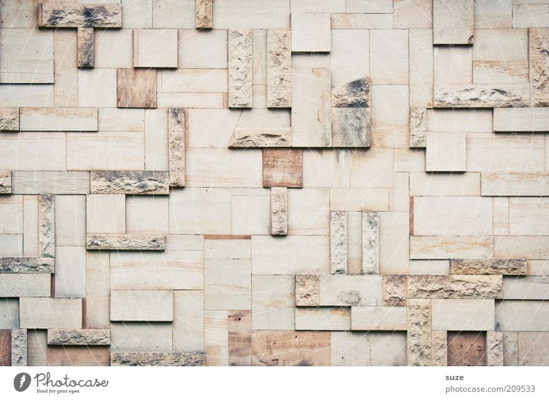 tetris Style Design Art Work of art Manmade structures Building Architecture Wall (barrier) Wall (building) Facade Stone Old Sharp-edged Simple Retro Decoration