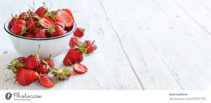 Strawberries in a bowl on a white wooden table Fruit Dessert Diet Bowl Summer Table Wood Fresh Bright Delicious Natural Juicy Red White Colour Berries colorful