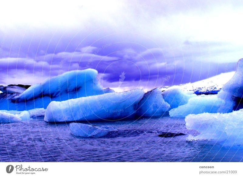 Jokulsarlon iceberg lagoon Cold Glacier Iceberg Frozen Bizarre Iceland Water arctic massive Block of ice