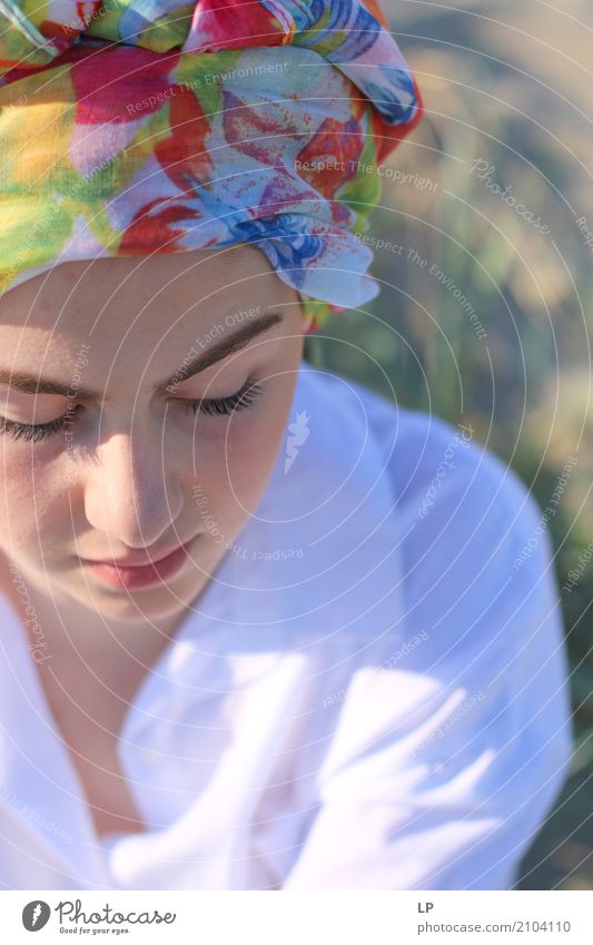 girl with turban Lifestyle Luxury Elegant Style Design Beautiful Cosmetics Alternative medicine Wellness Harmonious Well-being Contentment Senses Relaxation