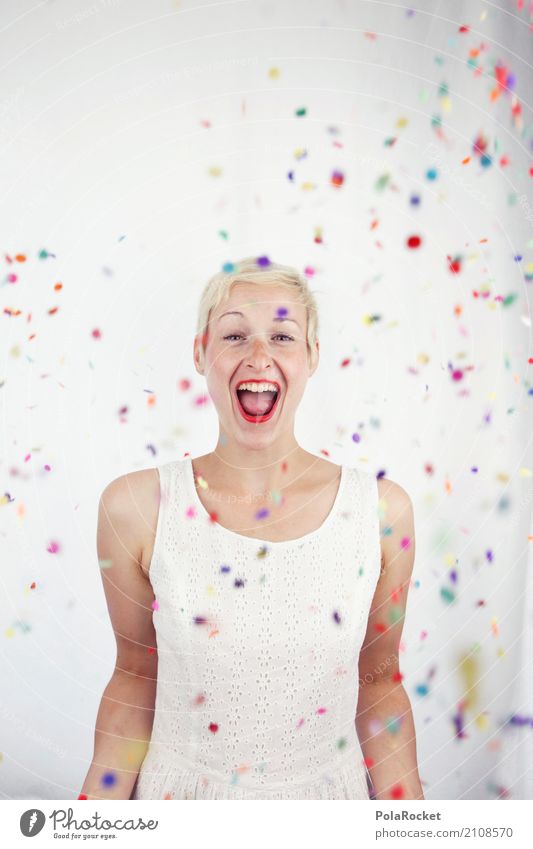 #A# source surprise Art Work of art Esthetic Confetti Joy Comical Funster The fun-loving society Multicoloured Colour Surprise Party Party goer Party mood
