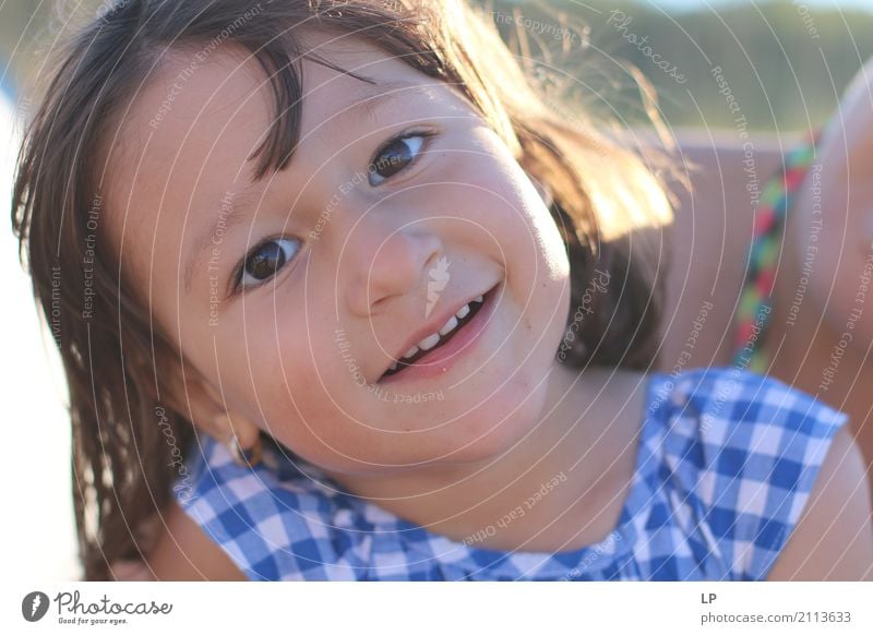 happy smiling girl Lifestyle Wellness Contentment Calm Leisure and hobbies Children's game Parenting Education Kindergarten Human being Girl Parents Adults