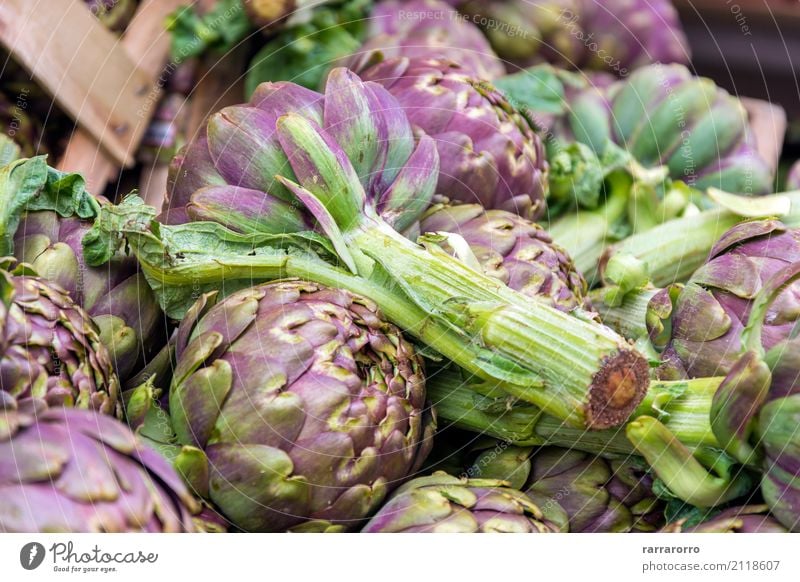 Group of artichokes Vegetable Nutrition Vegetarian diet Diet Lifestyle Garden Nature Plant Flower Leaf Growth Fresh Delicious Natural Green Colour agriculture