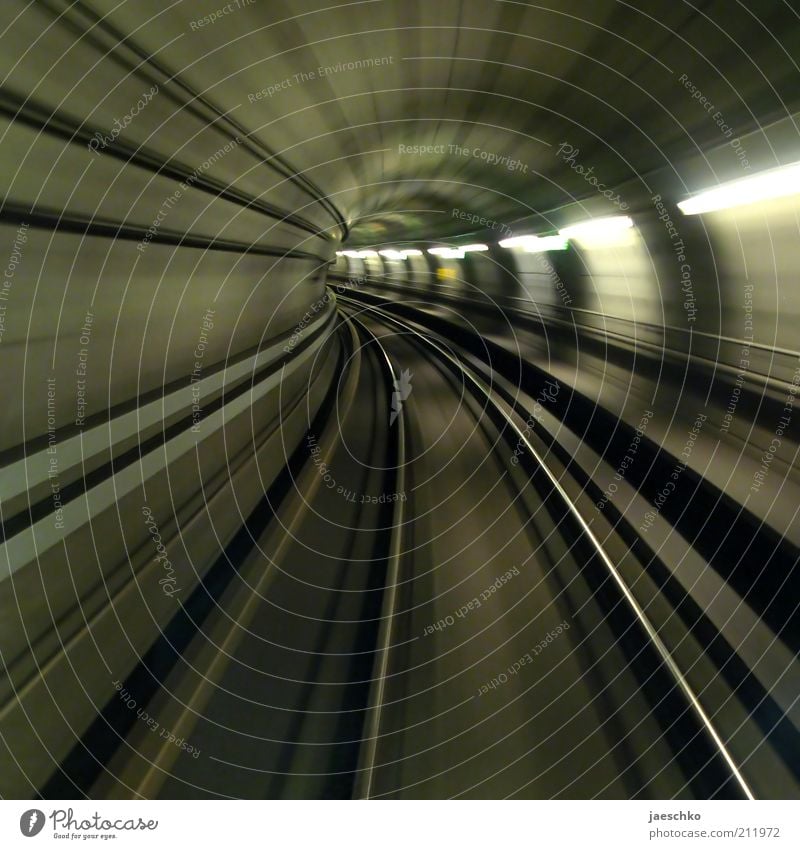 swoosh Transport Traffic infrastructure Train travel Tunnel Rail transport Underground Railroad tracks Speed Mobility Surrealism Future Line Fantastic Forwards