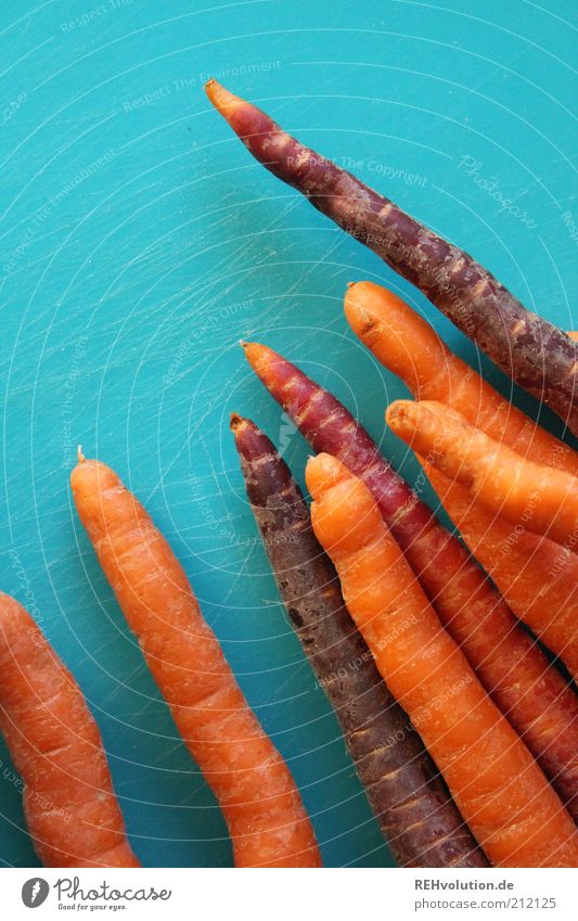 "...so these carrots were murdered?" "Yes-" Food Nutrition Organic produce Feeding To enjoy Healthy Delicious Natural Thin Crunchy Orange Turquoise Cut