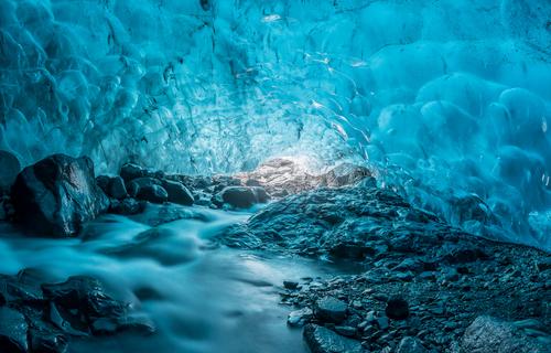 ice cave, glacier, Iceland Vacation & Travel Tourism Adventure Expedition 1 Human being Nature Landscape Climate Frost Glacier Exterior shot Action