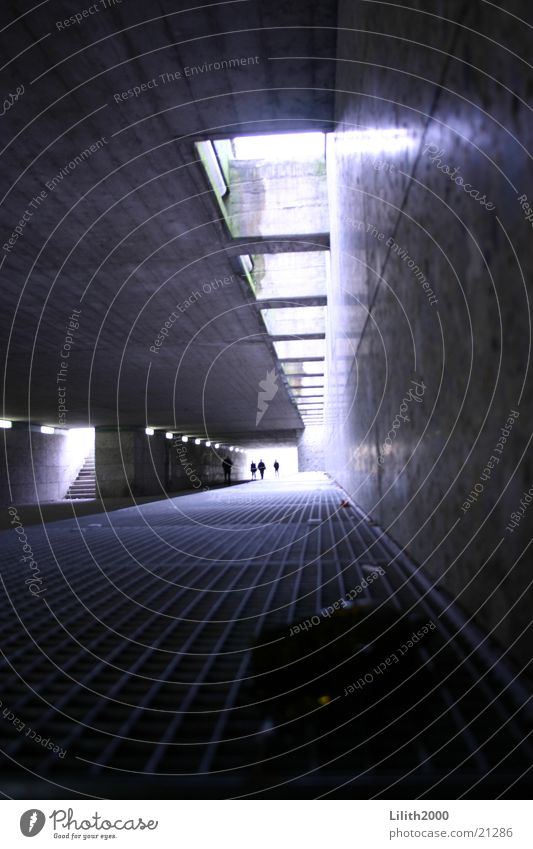 going underground Tunnel Passage Underground Munich Light Grating Architecture Shadow