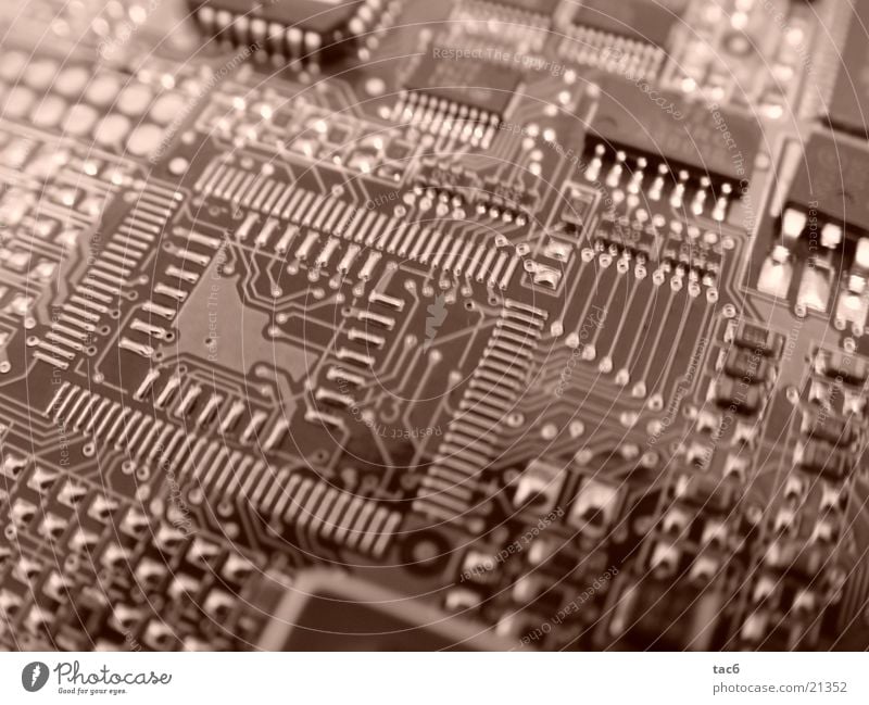 micro-technology Circuit board Conductor Electrical equipment Technology Computer Macro (Extreme close-up) Electronics Sepia