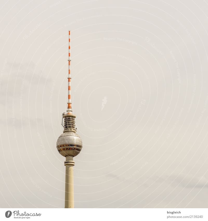 Television Tower Berlin Germany Europe Capital city Berlin TV Tower Antenna Tourist Attraction Landmark Brown Gray Red White Colour photo Exterior shot