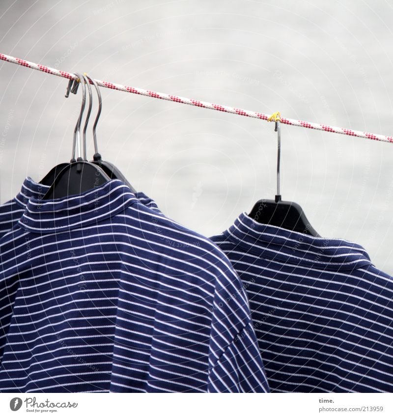 [KI09.1] - Seamen's yarn Rope Clothing Shirt Stripe String Hang Sell Striped Hanger Clothes peg Row Costume Characteristic Blue-white Folklore Markets Offer